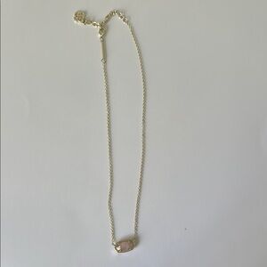 Kendra Scott Elisa Pendant Necklace with Rose Quartz